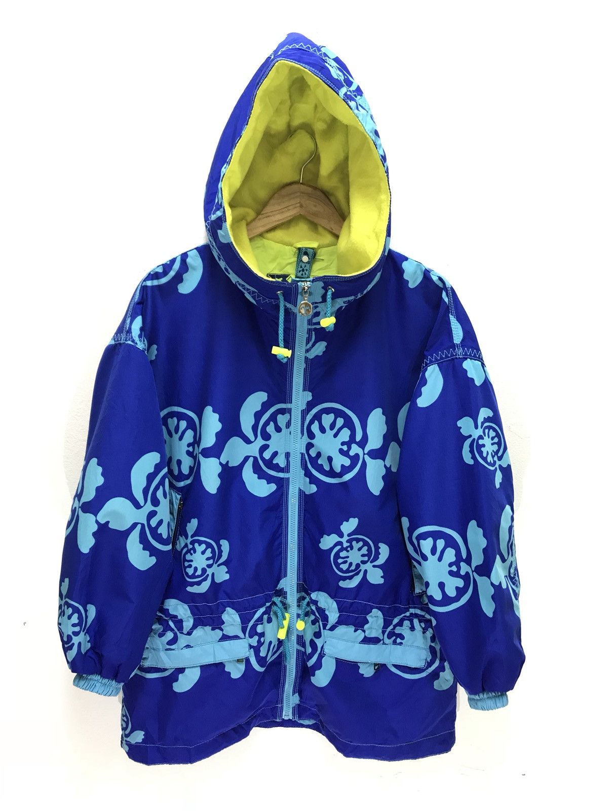 Japan Brand Phenix Hoodie Jacket Parka Turtles Full Printed Two Tones Fish Tail