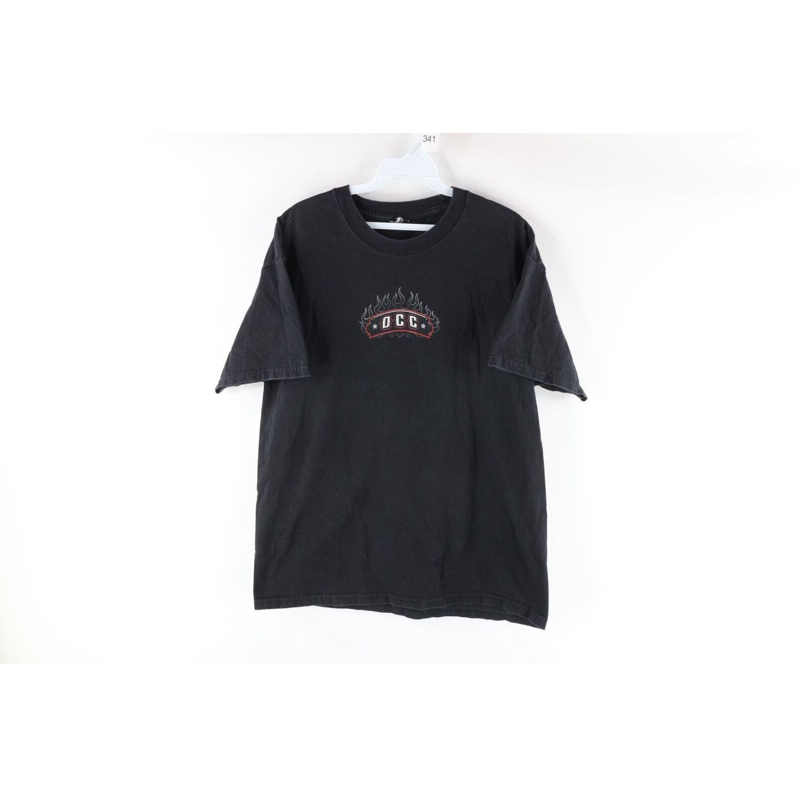 T-shirt Orange County Choppers (OCC) Blanc - Taille M - Motif "Live Fast N Ride" - Occasion Très Bon état
