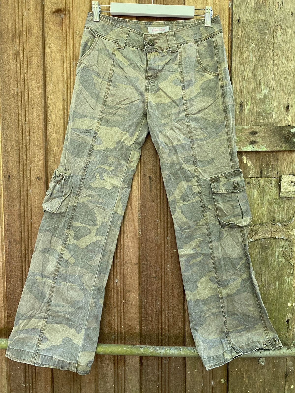 Japanese Brand × Seditionaries × Vintage Vintage colza cargo camo pants Size 29" - 1 Thumbnail
