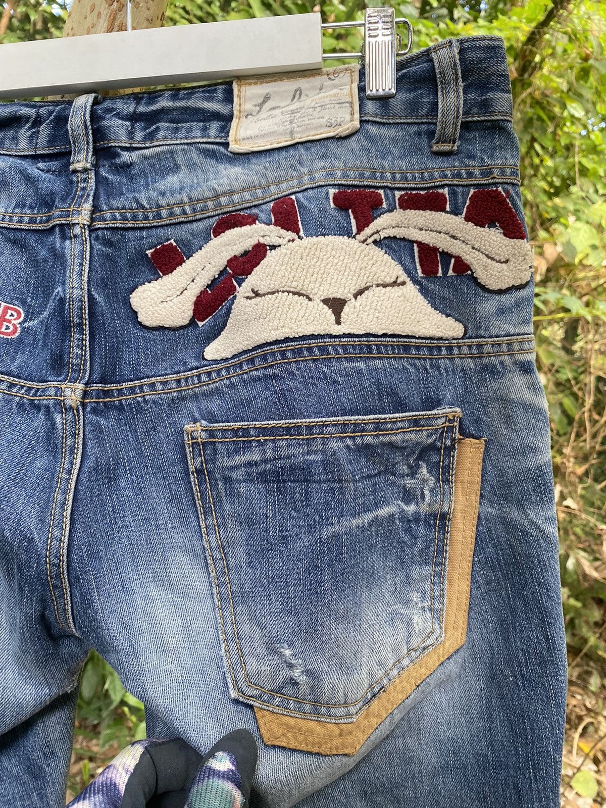 Designer × Ed Hardy × Vintage VINTAGE LOLITA DESIGNER JEANS PANTS Size 37" - 3 Thumbnail