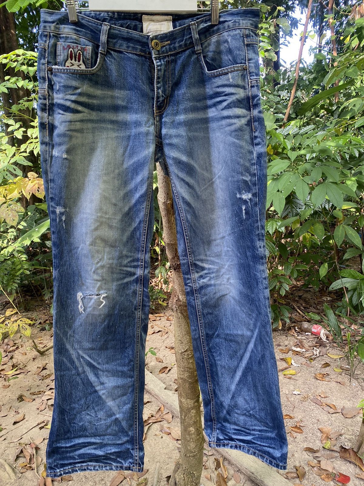 Designer × Ed Hardy × Vintage VINTAGE LOLITA DESIGNER JEANS PANTS Size 37" - 1 Thumbnail