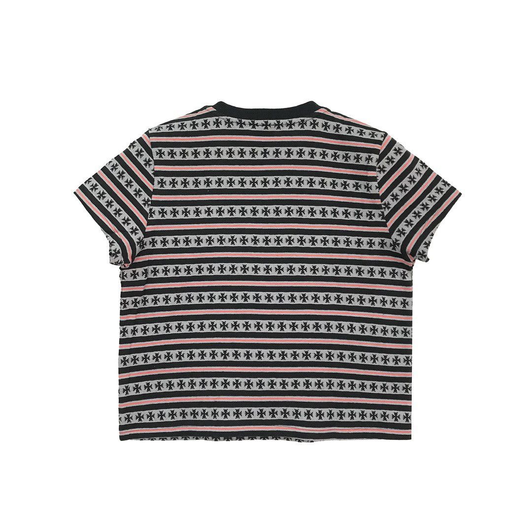 Chrome Hearts Chrome Hearts Script Logo Stripe Short Sleeve Tee Size S / US 4 / IT 40 - 2 Thumbnail