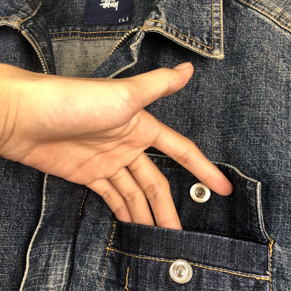 Stussy Stussy Denim Jacket Size US L / EU 52-54 / 3 - 4 Thumbnail