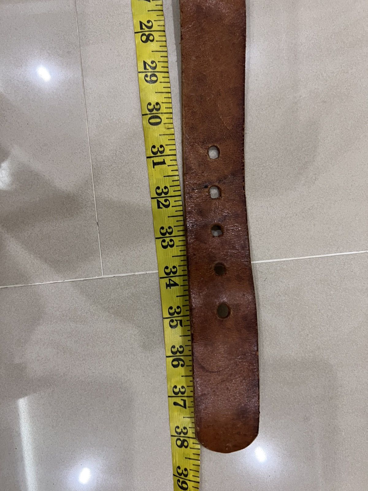 GAS GAS Leather Buckle Belt Size ONE SIZE - 11 Thumbnail