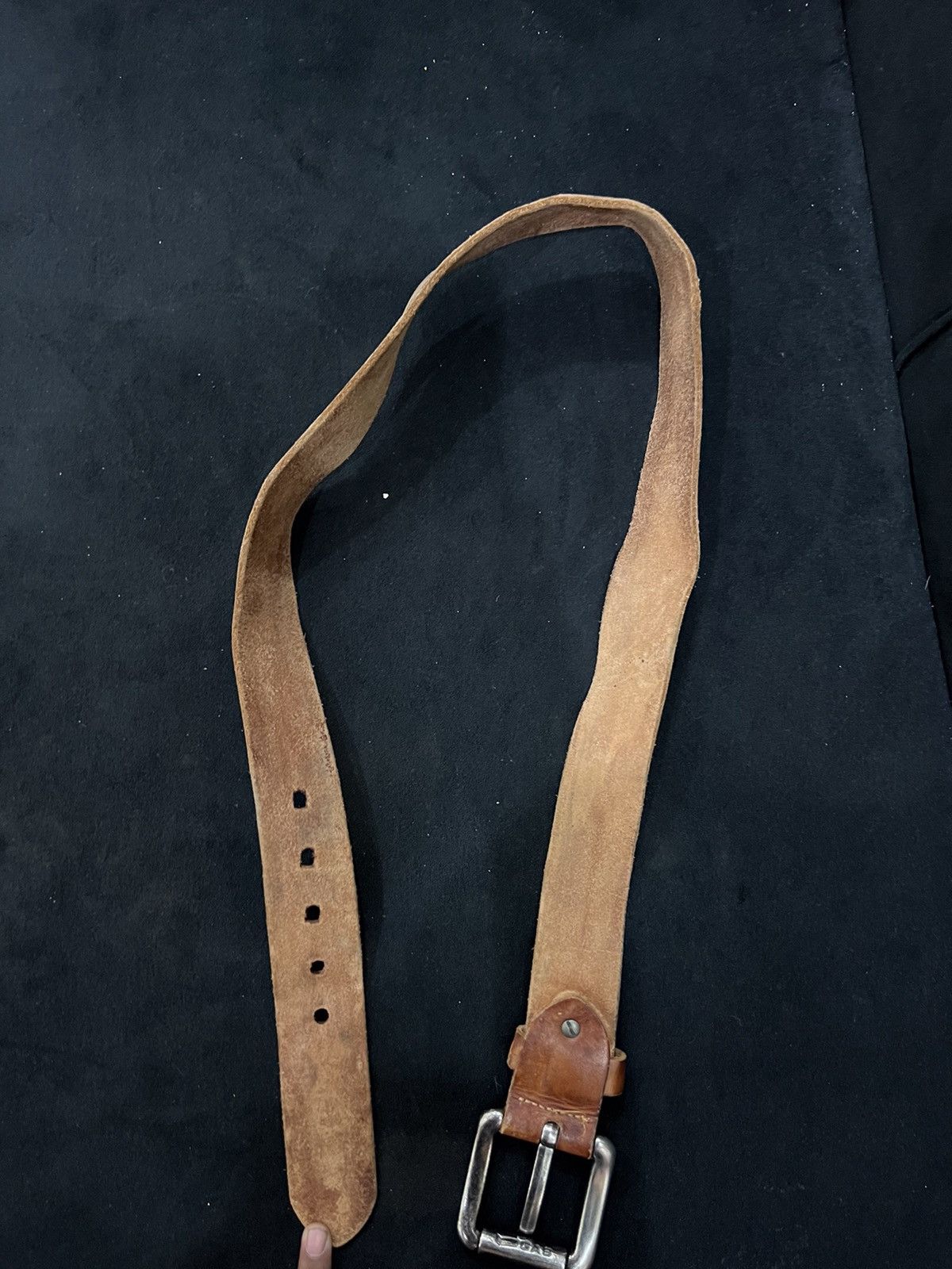 GAS GAS Leather Buckle Belt Size ONE SIZE - 9 Thumbnail