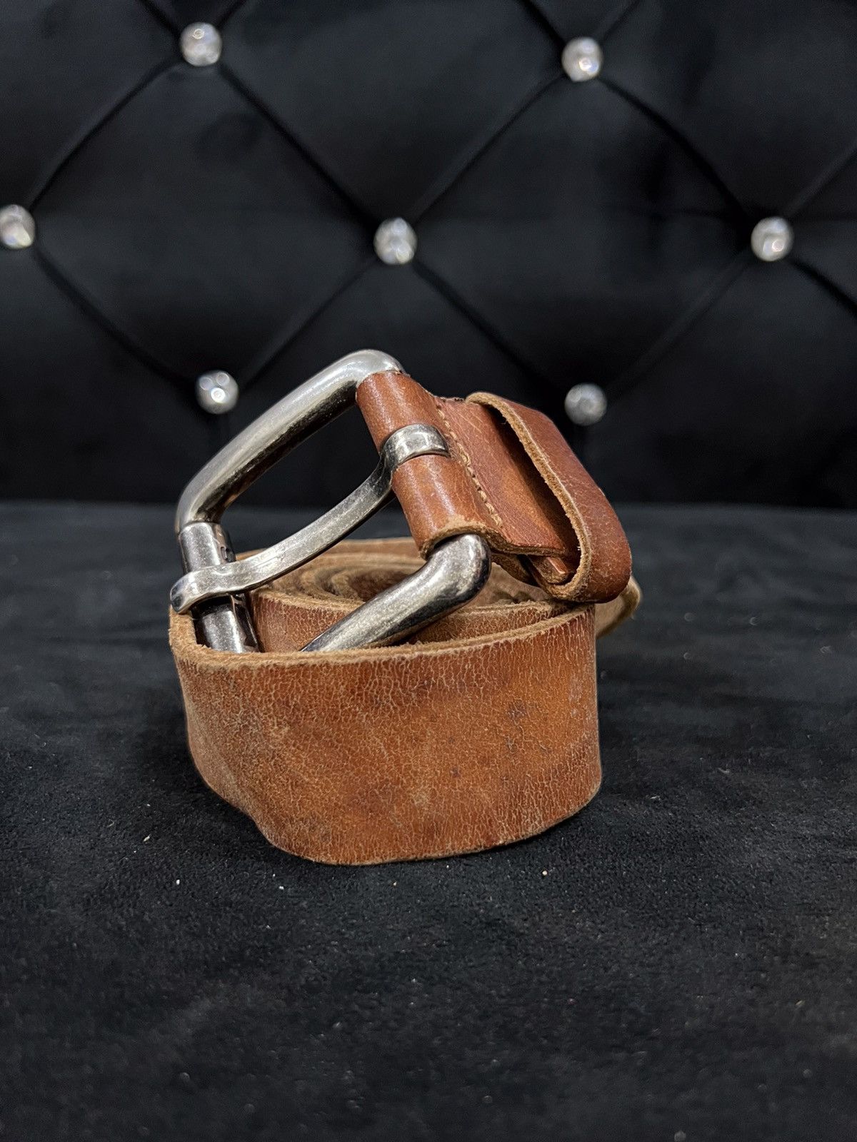 GAS GAS Leather Buckle Belt Size ONE SIZE - 2 Thumbnail