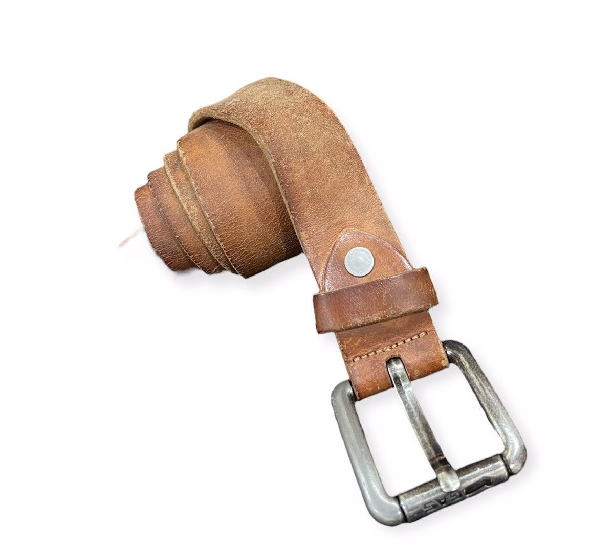 GAS GAS Leather Buckle Belt Size ONE SIZE - 1 Thumbnail