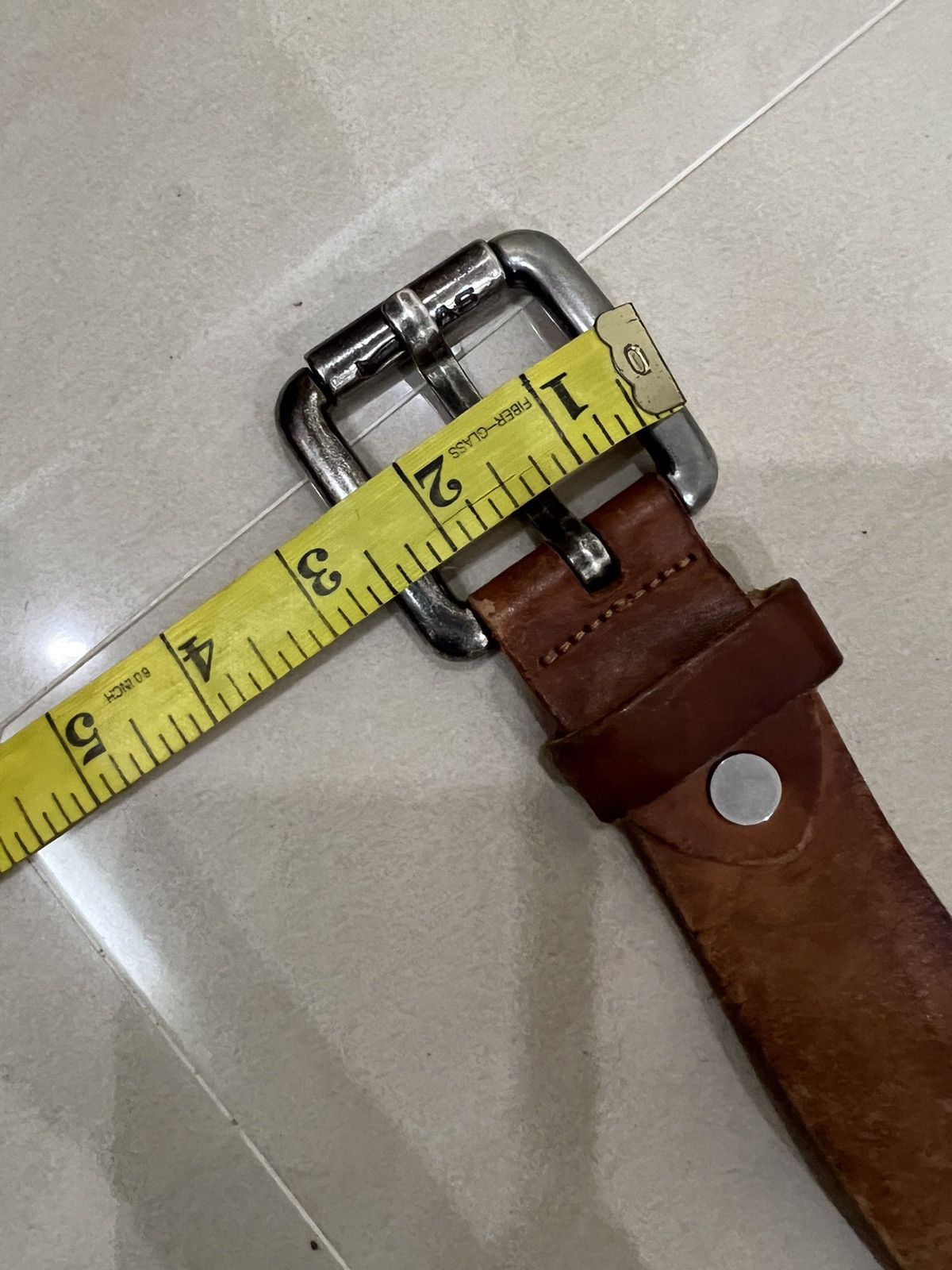 GAS GAS Leather Buckle Belt Size ONE SIZE - 12 Thumbnail
