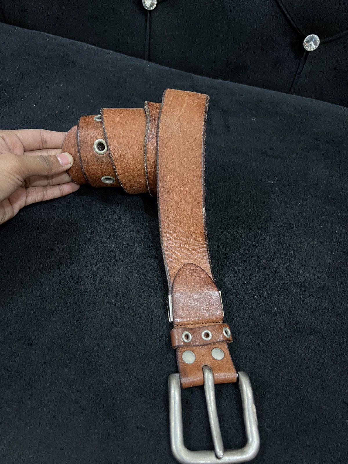 Avirex Avirex Leather Buckle Belt Size ONE SIZE - 3 Thumbnail