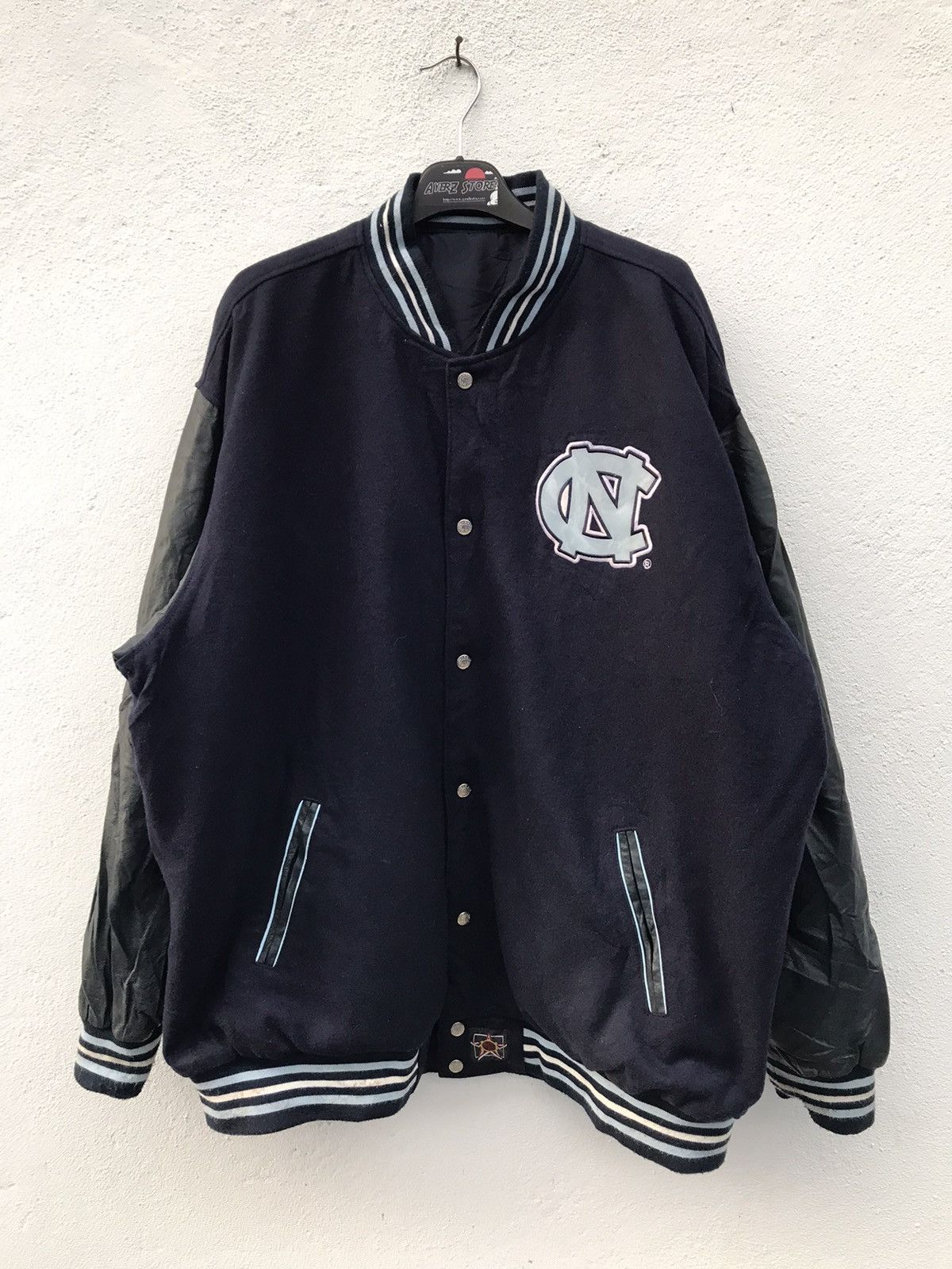 Vintage Vintage North Carolina Tar Heels Reversible Varsity Jackets Size US XXL / EU 58 / 5 - 8 Thumbnail