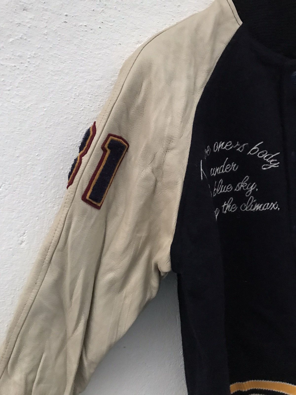 Japanese Brand East Boy Lacrosse East Embroidered Big Logo Varsity Jackets Size US S / EU 44-46 / 1 - 7 Thumbnail