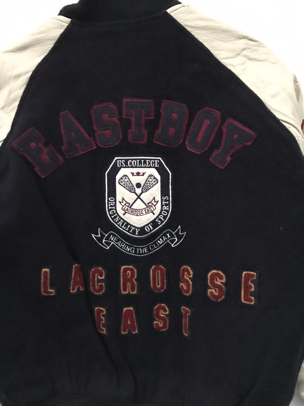 Japanese Brand East Boy Lacrosse East Embroidered Big Logo Varsity Jackets Size US S / EU 44-46 / 1 - 15 Thumbnail