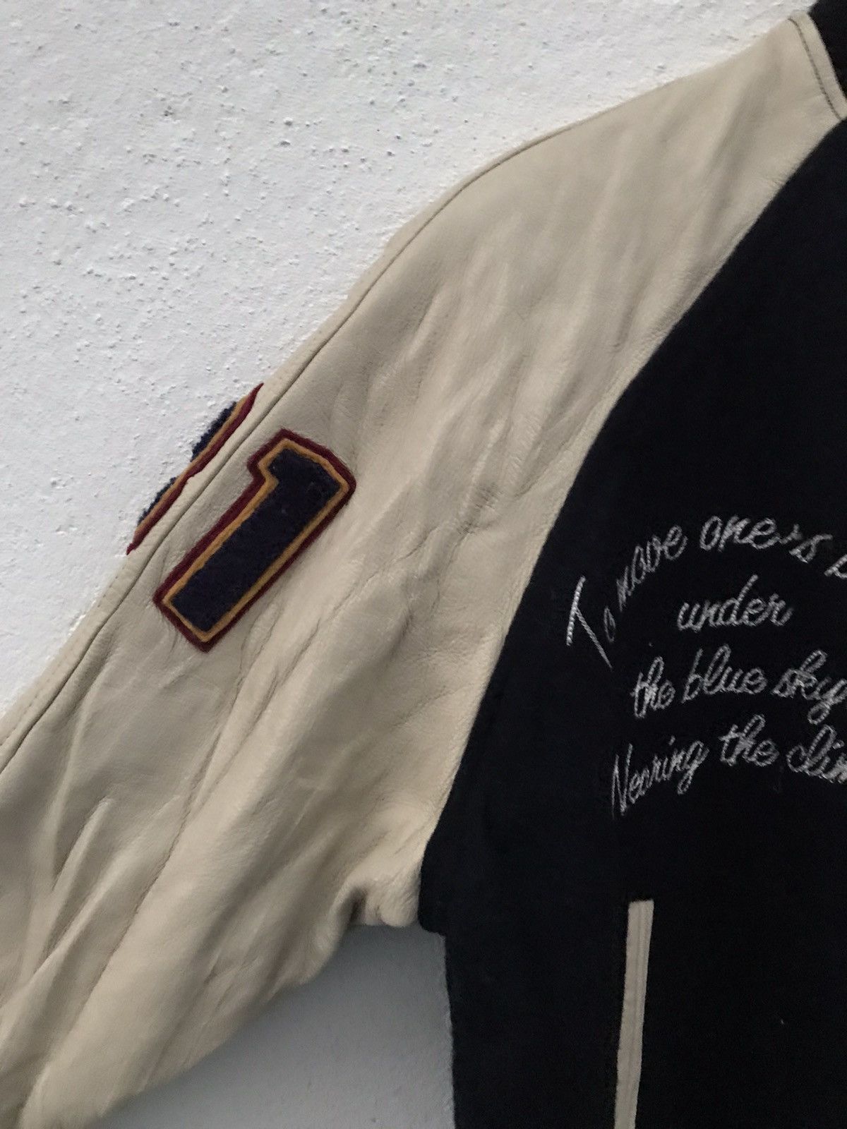 Japanese Brand East Boy Lacrosse East Embroidered Big Logo Varsity Jackets Size US S / EU 44-46 / 1 - 11 Thumbnail