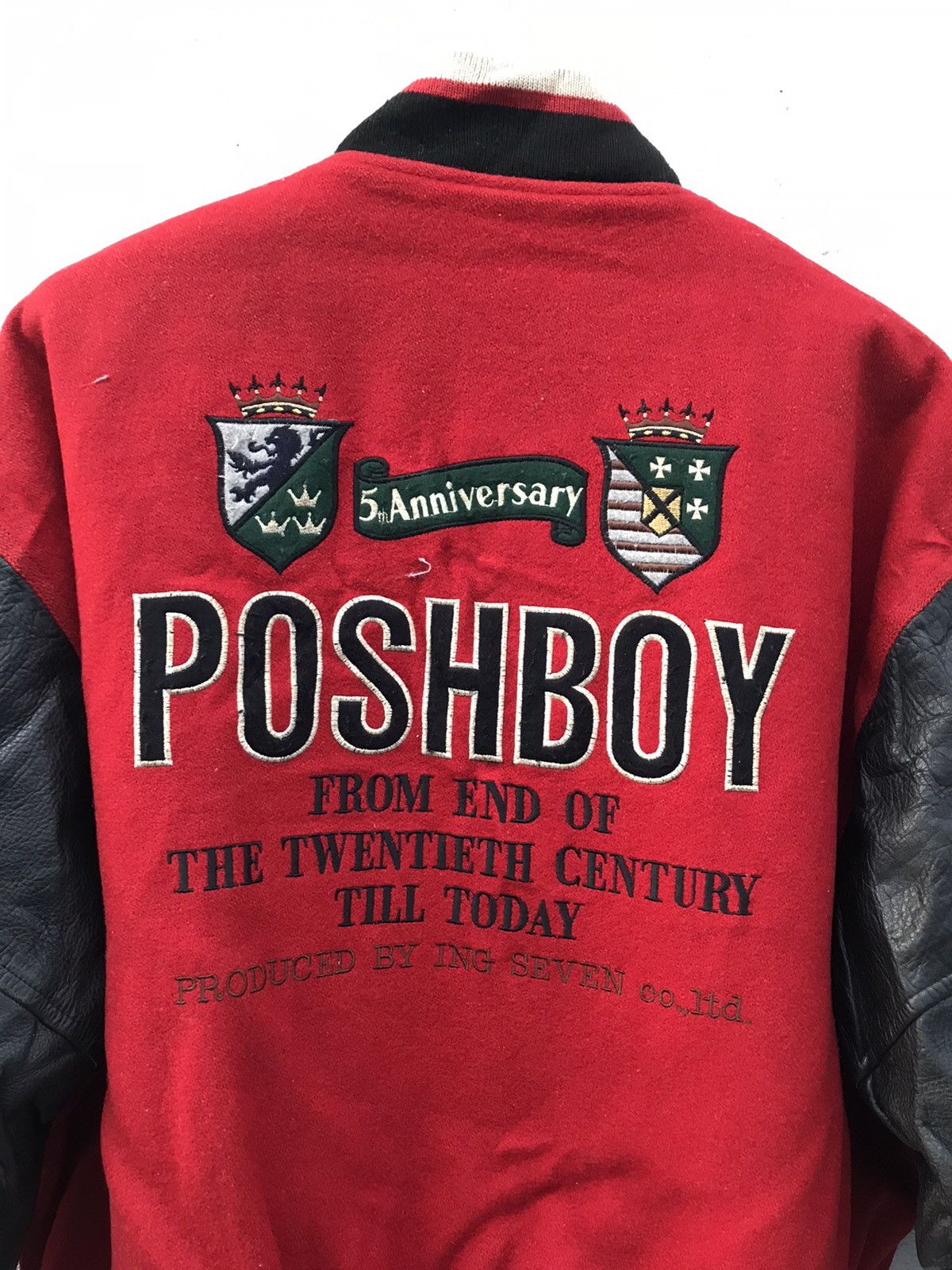 Japanese Brand × Sports Specialties Vintage Varsity Posh Boy Leather Embroidered Size US S / EU 44-46 / 1 - 10 Thumbnail