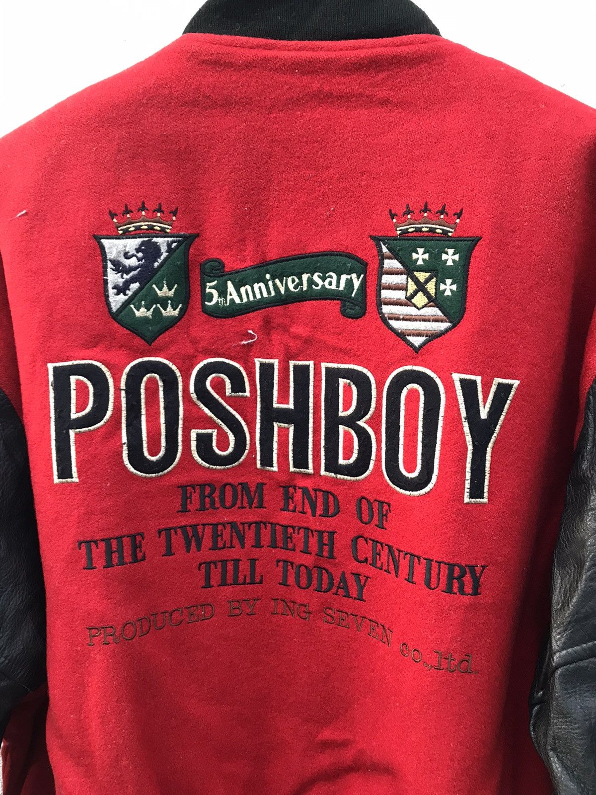 Japanese Brand × Sports Specialties Vintage Varsity Posh Boy Leather Embroidered Size US S / EU 44-46 / 1 - 15 Thumbnail