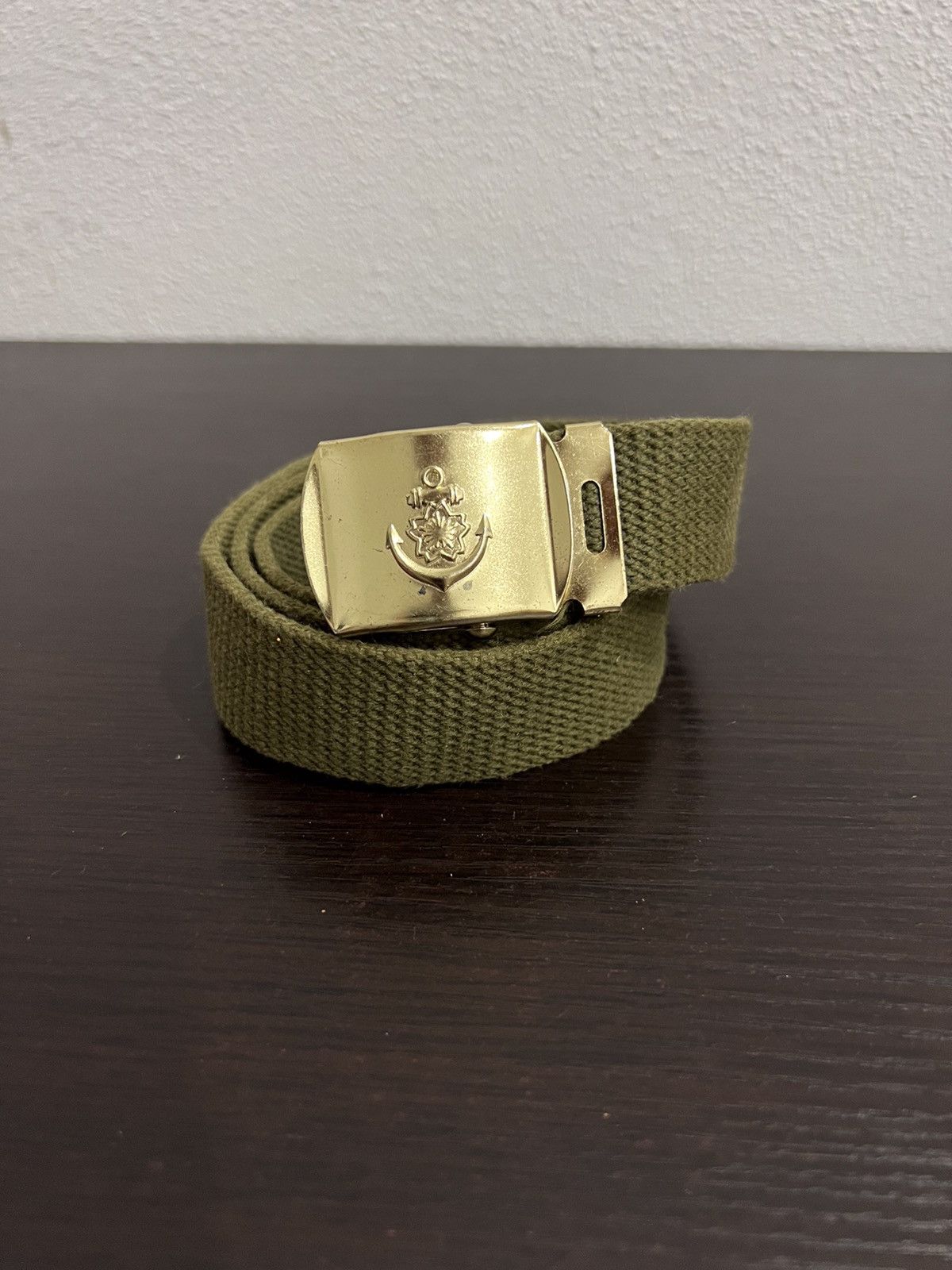 Japanese Brand Military Canvas Buckle Belt Size ONE SIZE - 4 Thumbnail