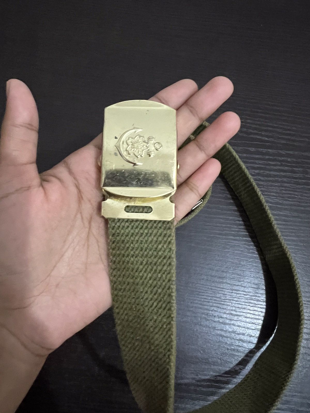 Japanese Brand Military Canvas Buckle Belt Size ONE SIZE - 6 Thumbnail