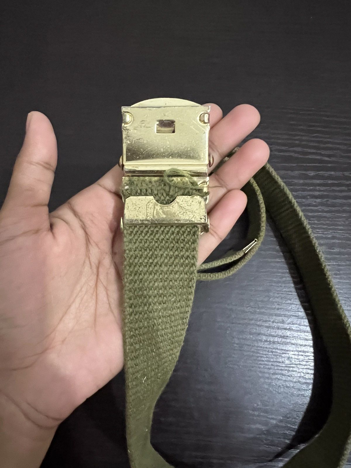 Japanese Brand Military Canvas Buckle Belt Size ONE SIZE - 5 Thumbnail