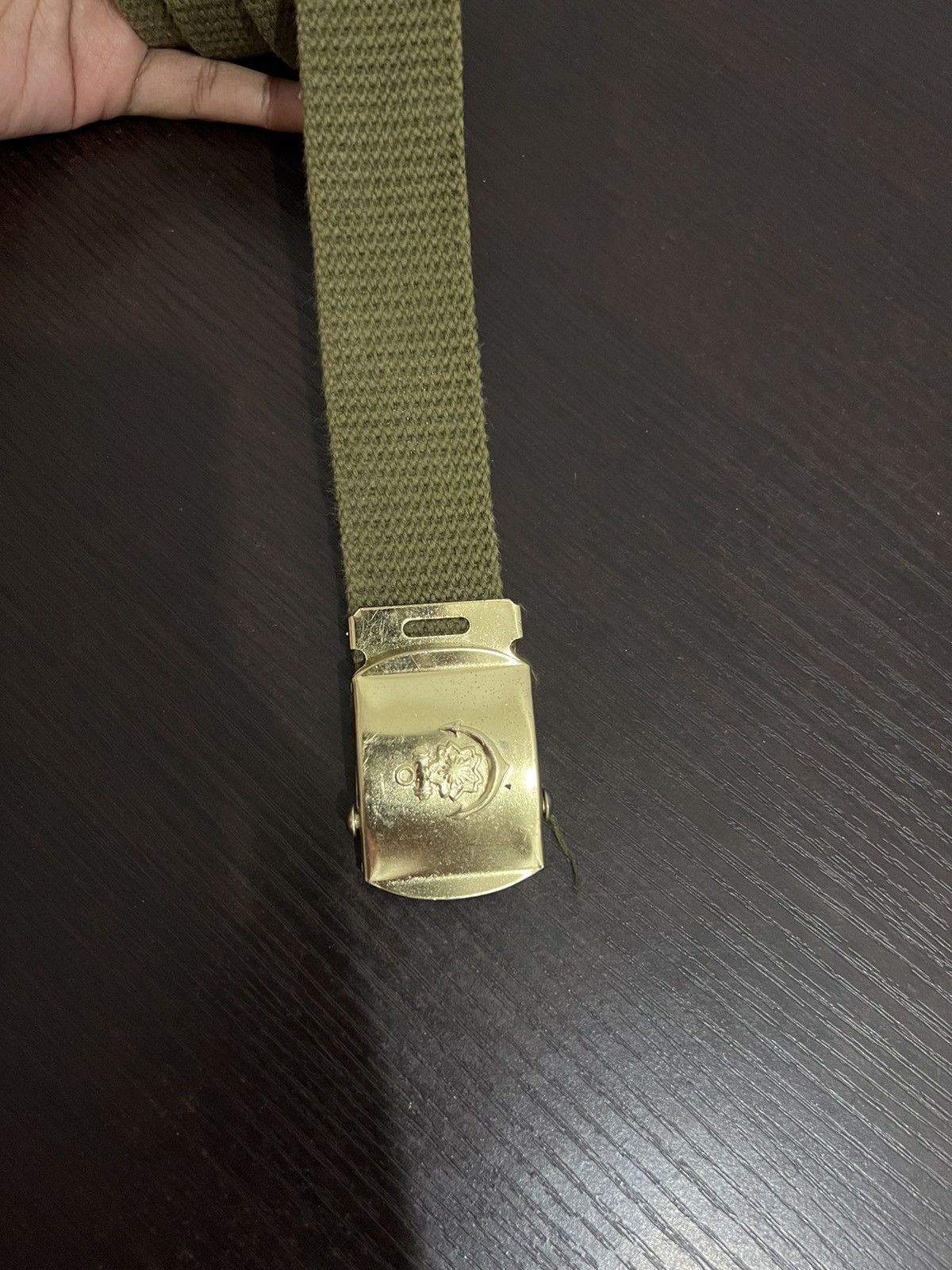 Japanese Brand Military Canvas Buckle Belt Size ONE SIZE - 3 Thumbnail