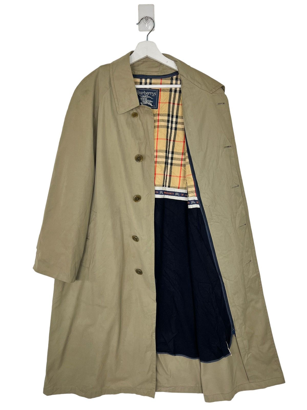 Burberry 💥 BURBERRYS NOVA CHECK LINER TRENCH COAT Size US L / EU 52-54 / 3 - 1 Thumbnail