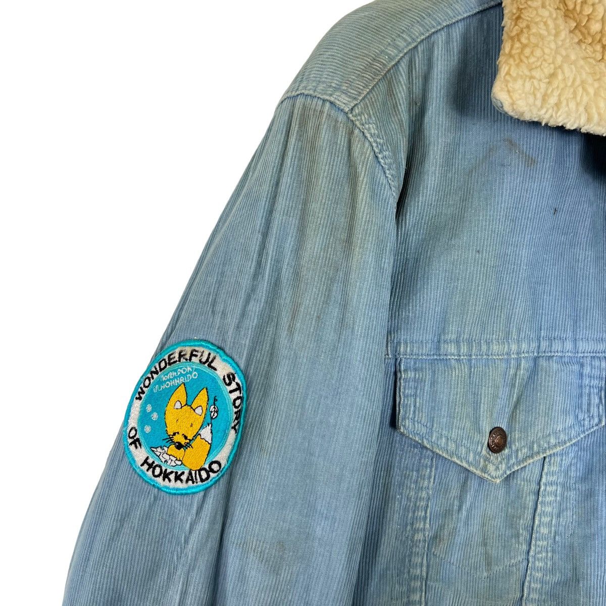 Levi's 💥 VINTAGE 70s LEVIS CORDUROY SHERPA LINER TRUCKER JACKET Size US M / EU 48-50 / 2 - 6 Thumbnail