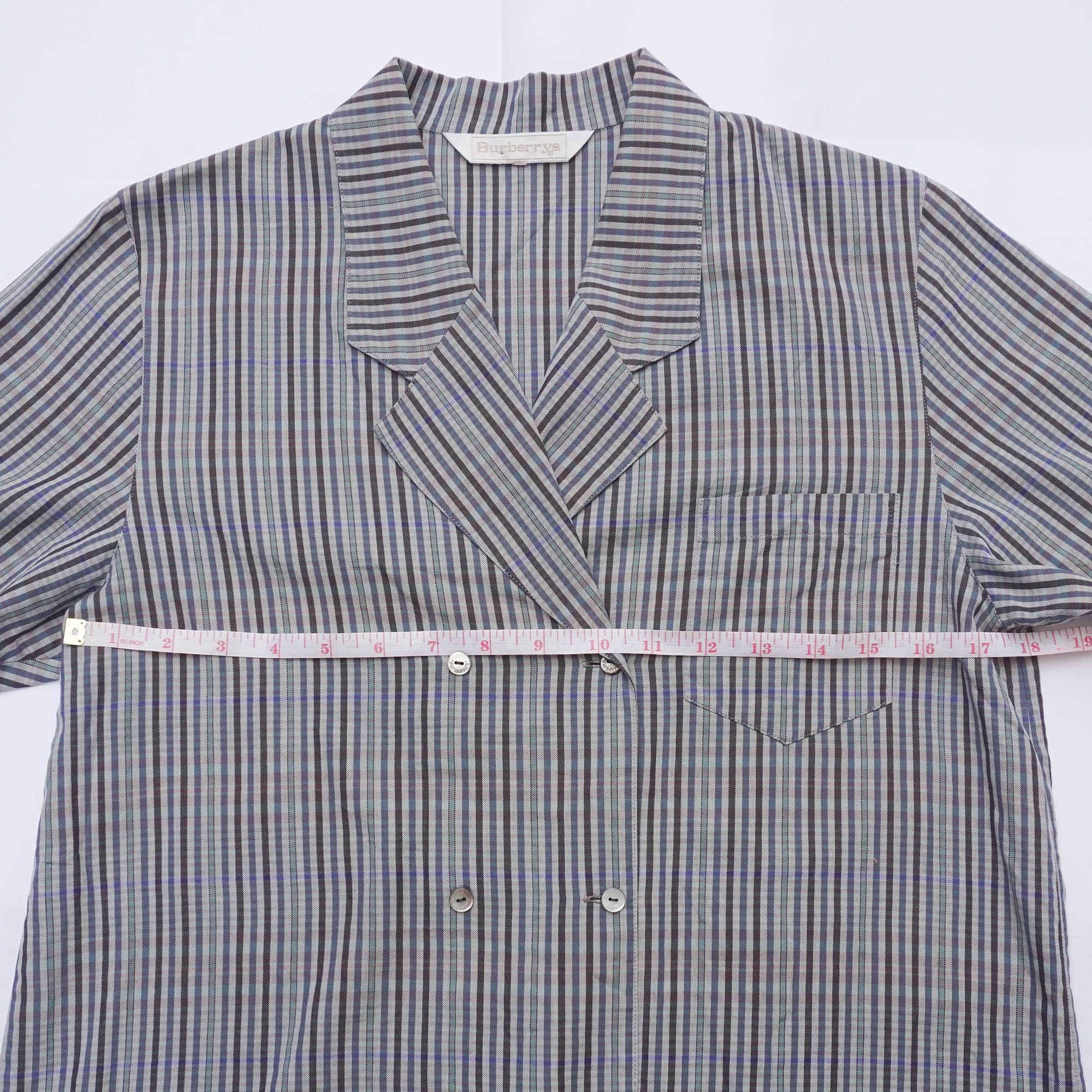 Burberry BURBERRYS Tartan Checkered Button-up Short Sleeves Blouse Size M / US 6-8 / IT 42-44 - 7 Thumbnail