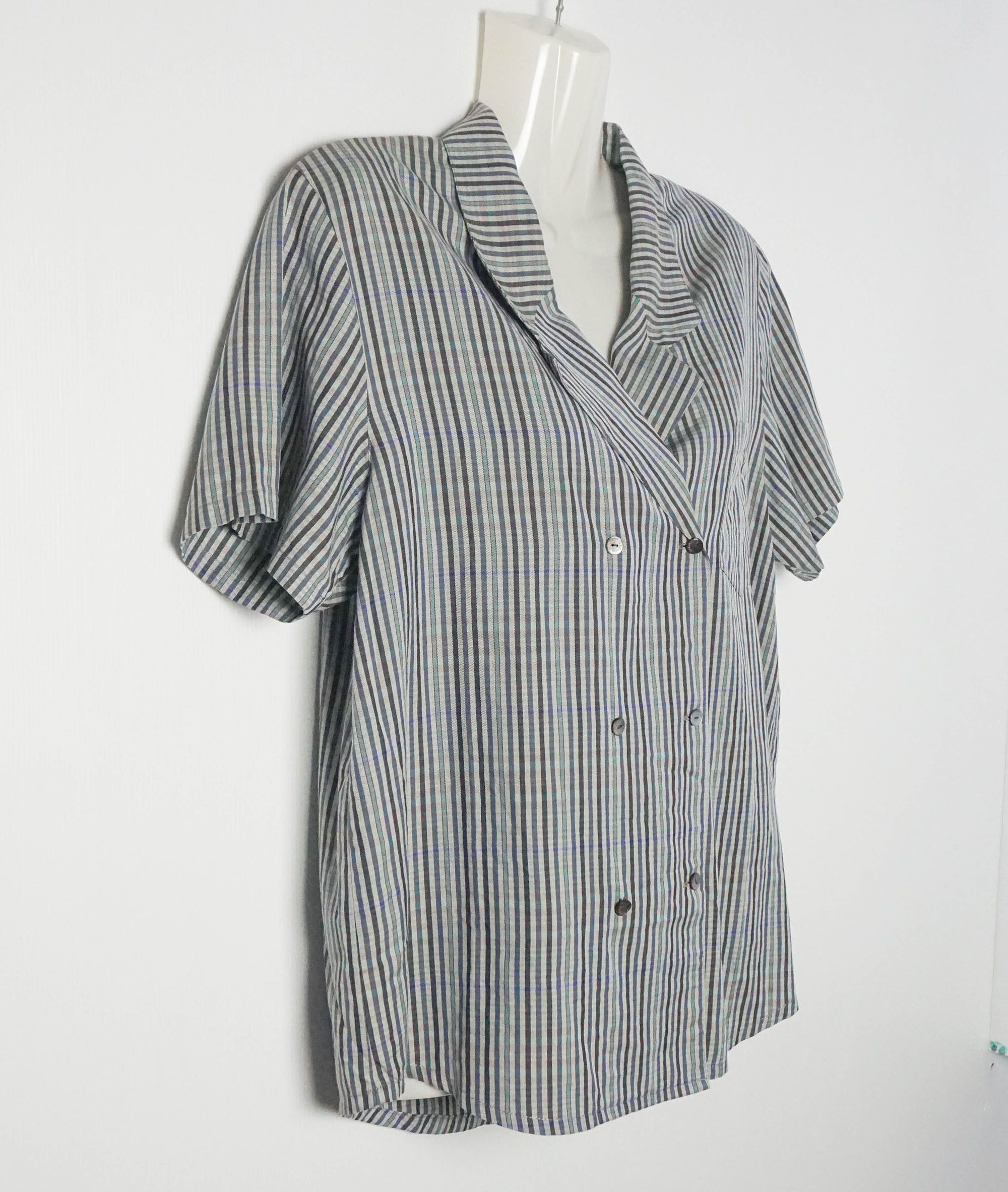 Burberry BURBERRYS Tartan Checkered Button-up Short Sleeves Blouse Size M / US 6-8 / IT 42-44 - 12 Thumbnail