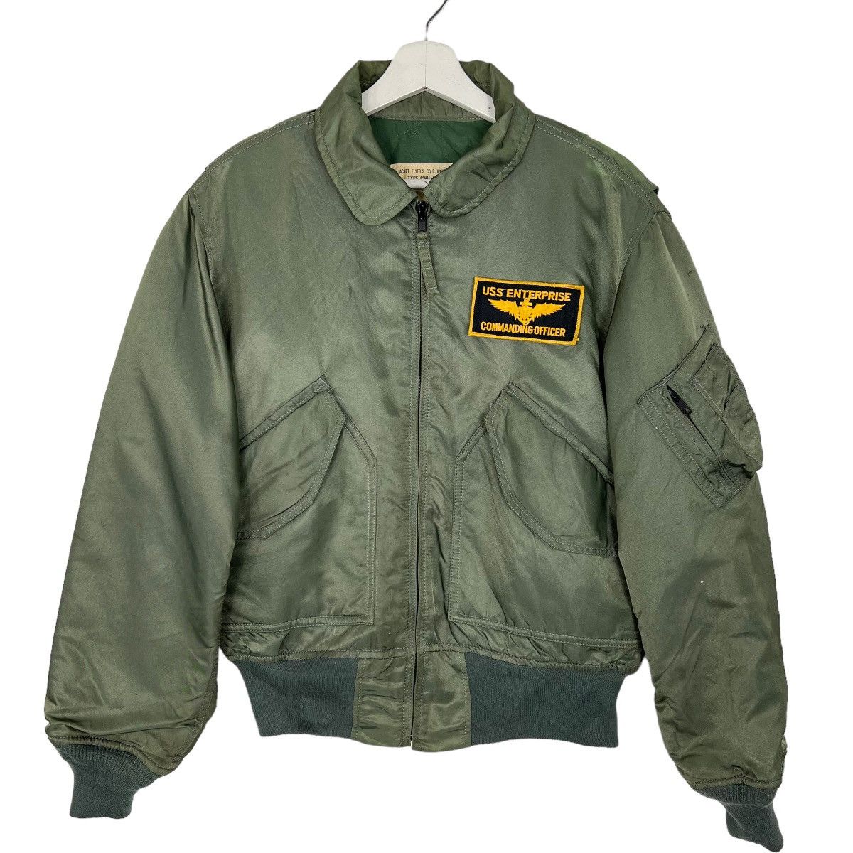 💥 RIOT RIOT RIOT USS COMMANDING OFFICER BOMBER JACKET