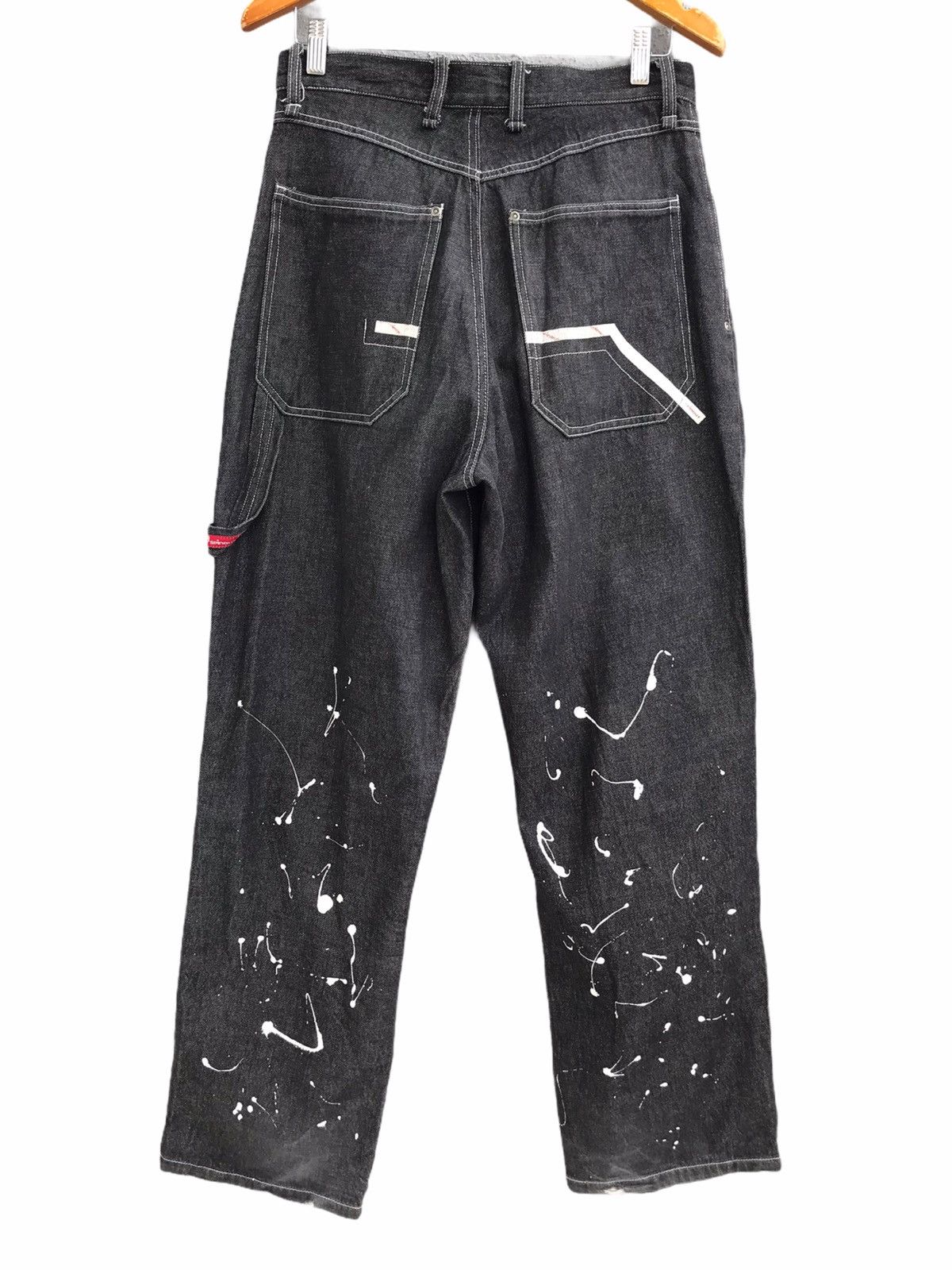 Japanese Brand SPINOUT Japan Paint Splatter Denim Jeans Size US 32 / EU 48 - 2 Thumbnail