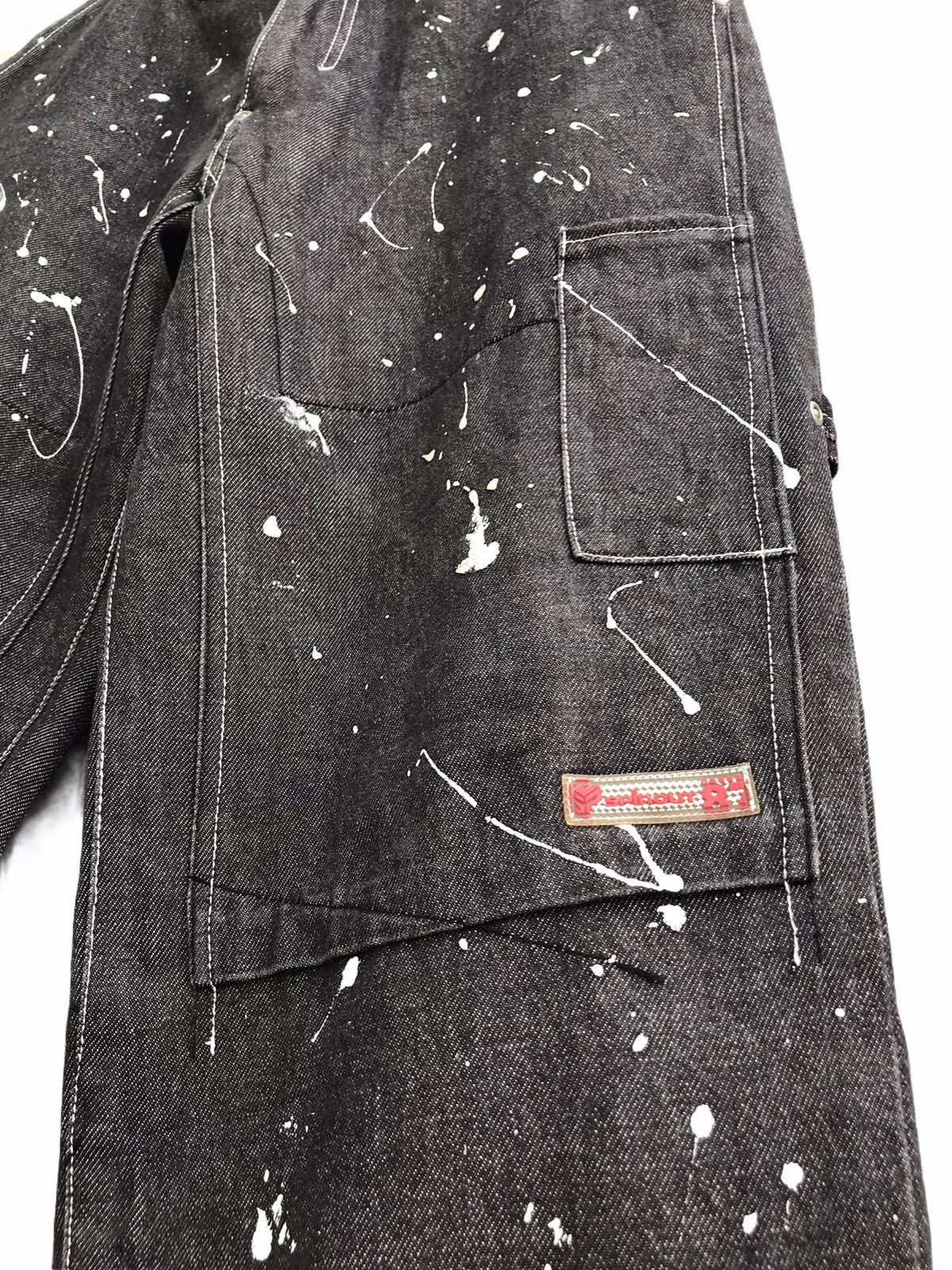 Japanese Brand SPINOUT Japan Paint Splatter Denim Jeans Size US 32 / EU 48 - 6 Thumbnail