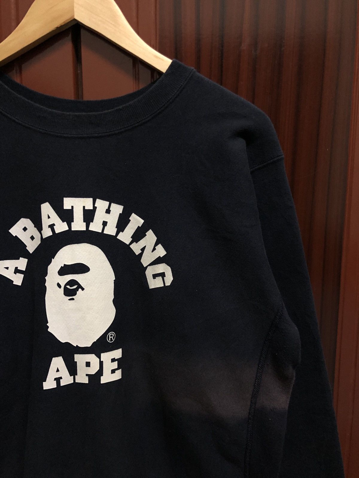 Bape × Champion A Bathing Ape College Logo Sweatshirts Size US L / EU 52-54 / 3 - 2 Thumbnail