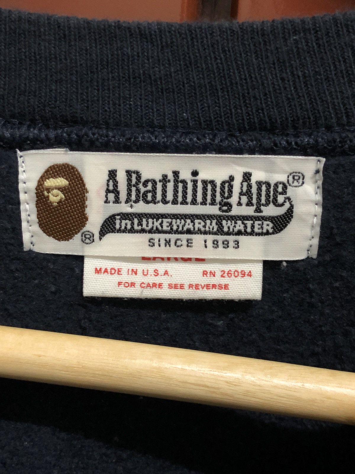 Bape × Champion A Bathing Ape College Logo Sweatshirts Size US L / EU 52-54 / 3 - 6 Thumbnail