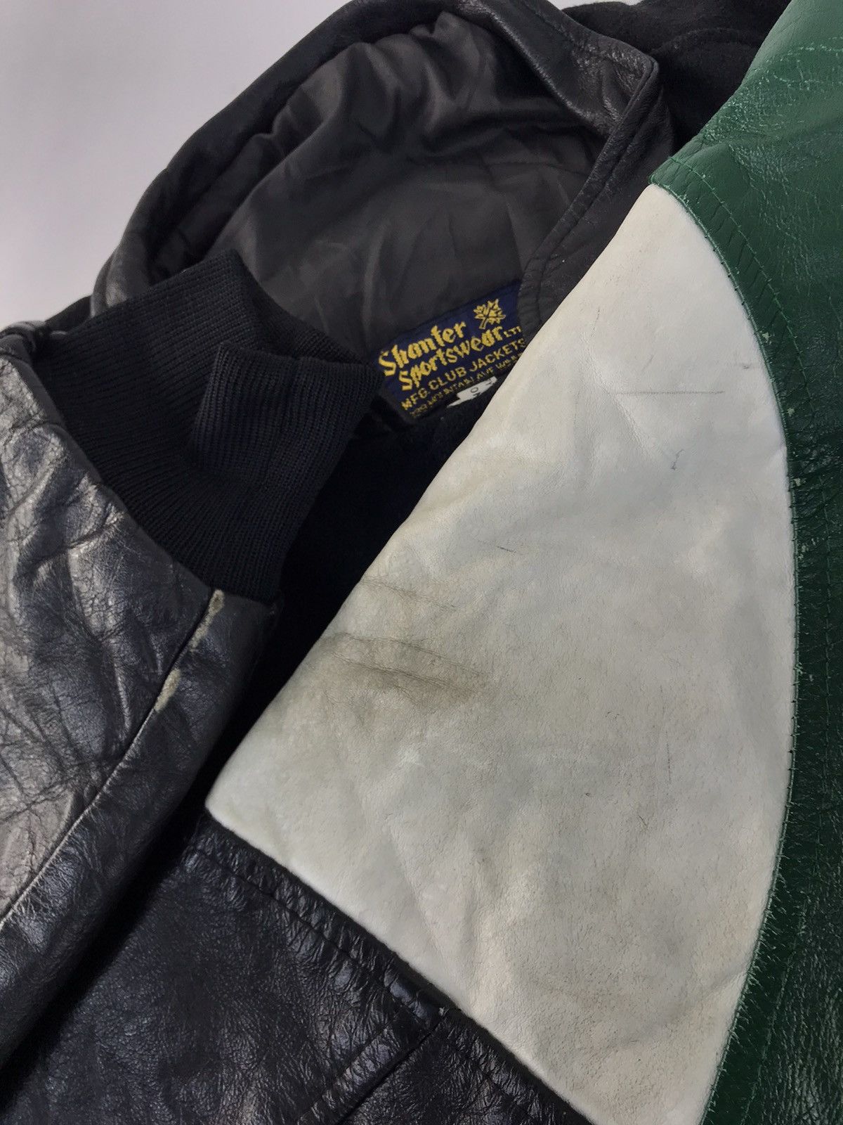 Vintage Shanter Warrior Winnipeg AAA Hockey Leather Jacket