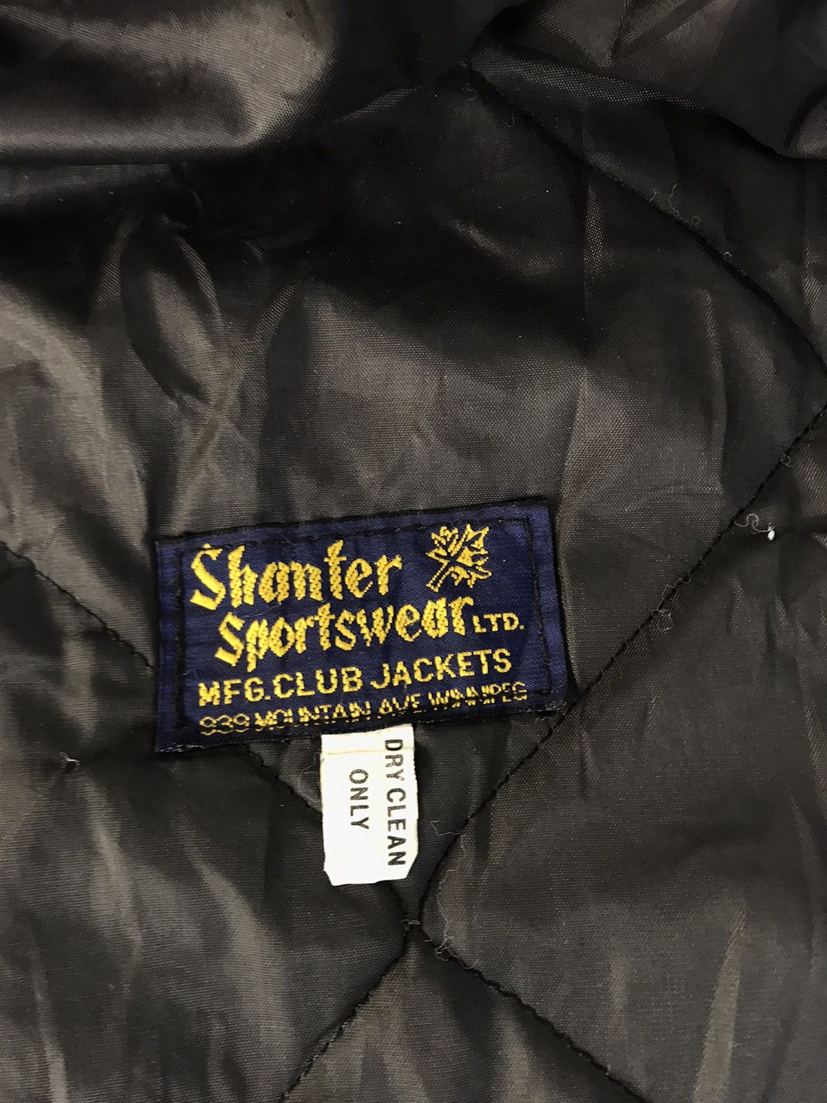 Vintage Shanter Warrior Winnipeg AAA Hockey Leather Jacket