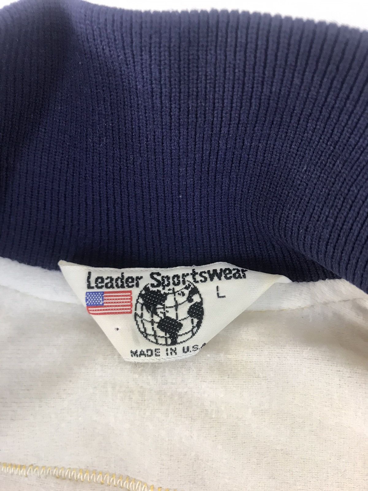 Vintage Varsity Bomber Jacket American Legion Blue Ash College Satin Size US L / EU 52-54 / 3 - 7 Thumbnail