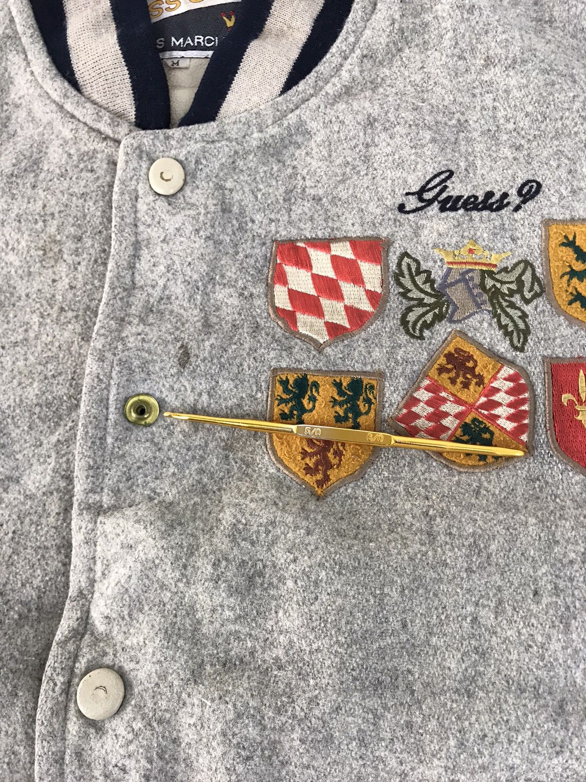 Georges Marciano Varsity Bomber Guess Club Georges Marciano Embroidery Logo Size US M / EU 48-50 / 2 - 19 Thumbnail