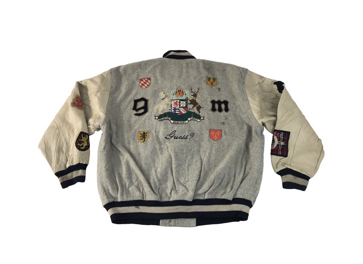 Varsity Bomber Guess Club Georges Marciano Embroidery Logo