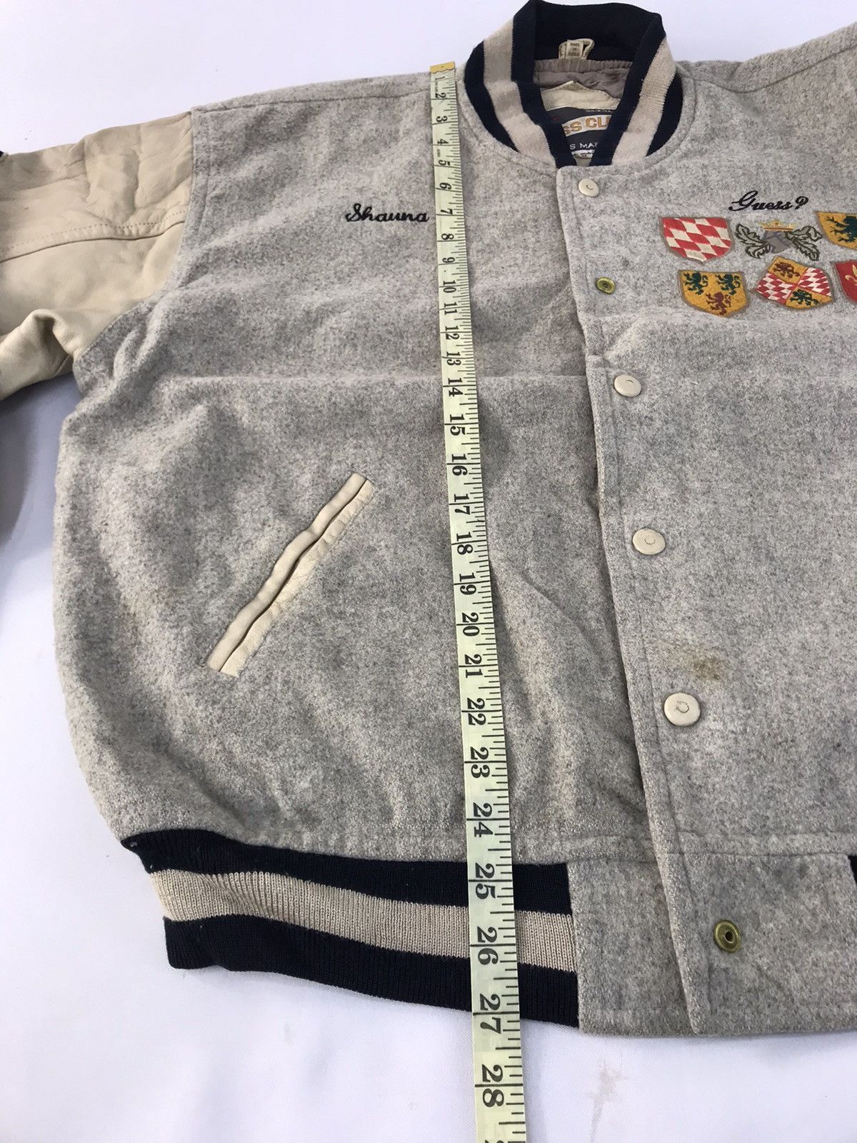 Georges Marciano Varsity Bomber Guess Club Georges Marciano Embroidery Logo Size US M / EU 48-50 / 2 - 13 Thumbnail