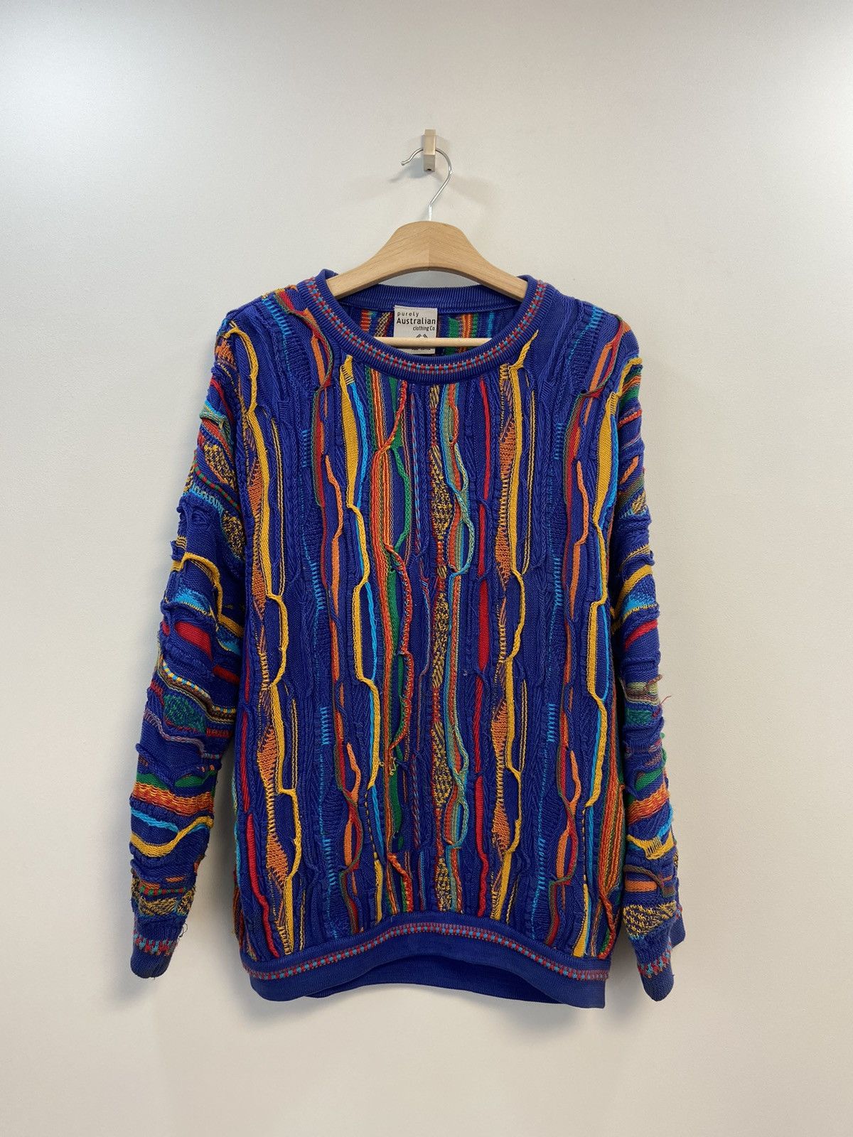 image of Art x Classics Australia Vintage Purely Australia Coogi Style Sweater, Men's (Size Small)