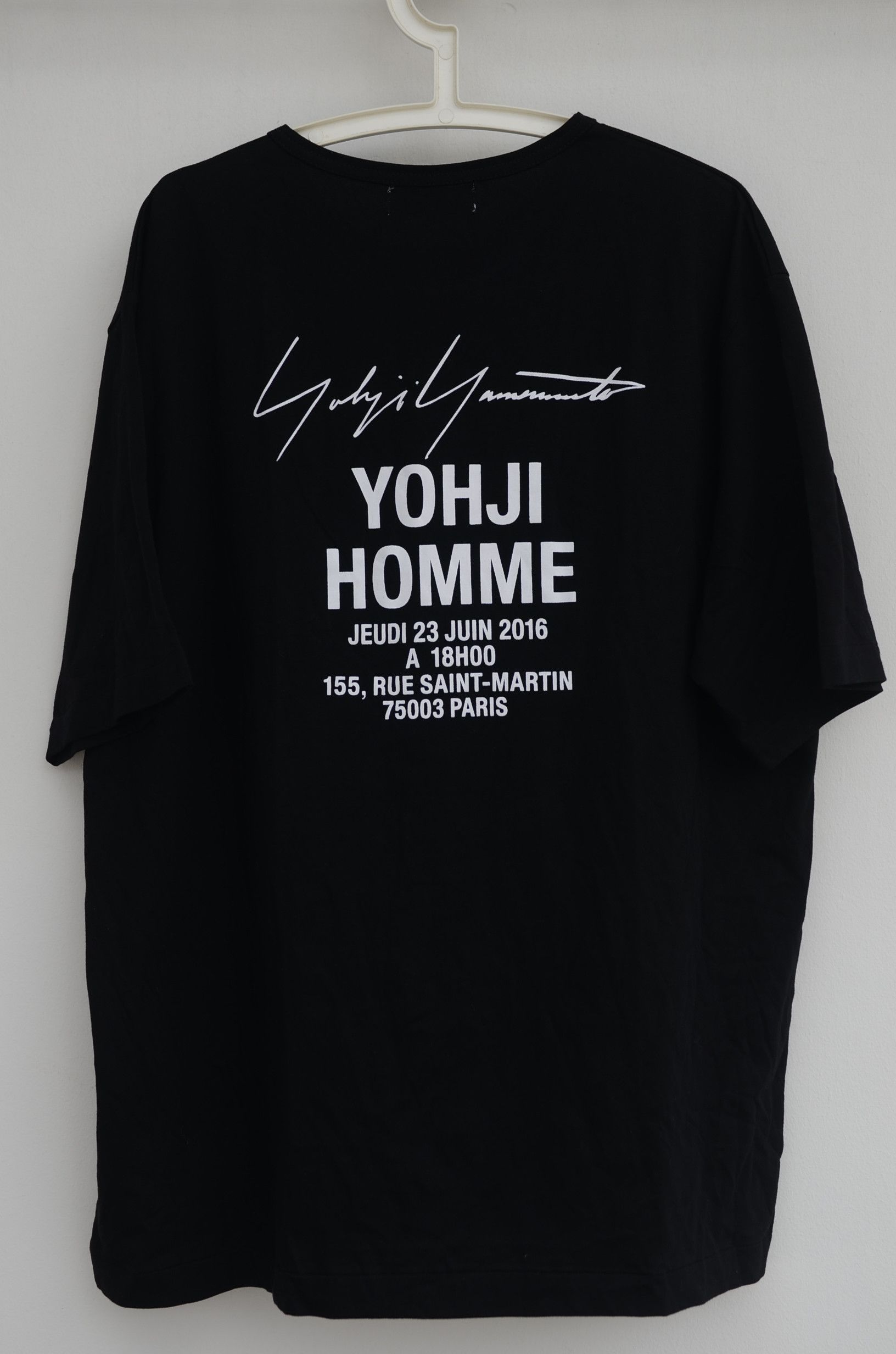 Yohji Yamamoto YOHJI YAMAMOTO POUR HOMME STAFF T-SHIRT 2016 IN 