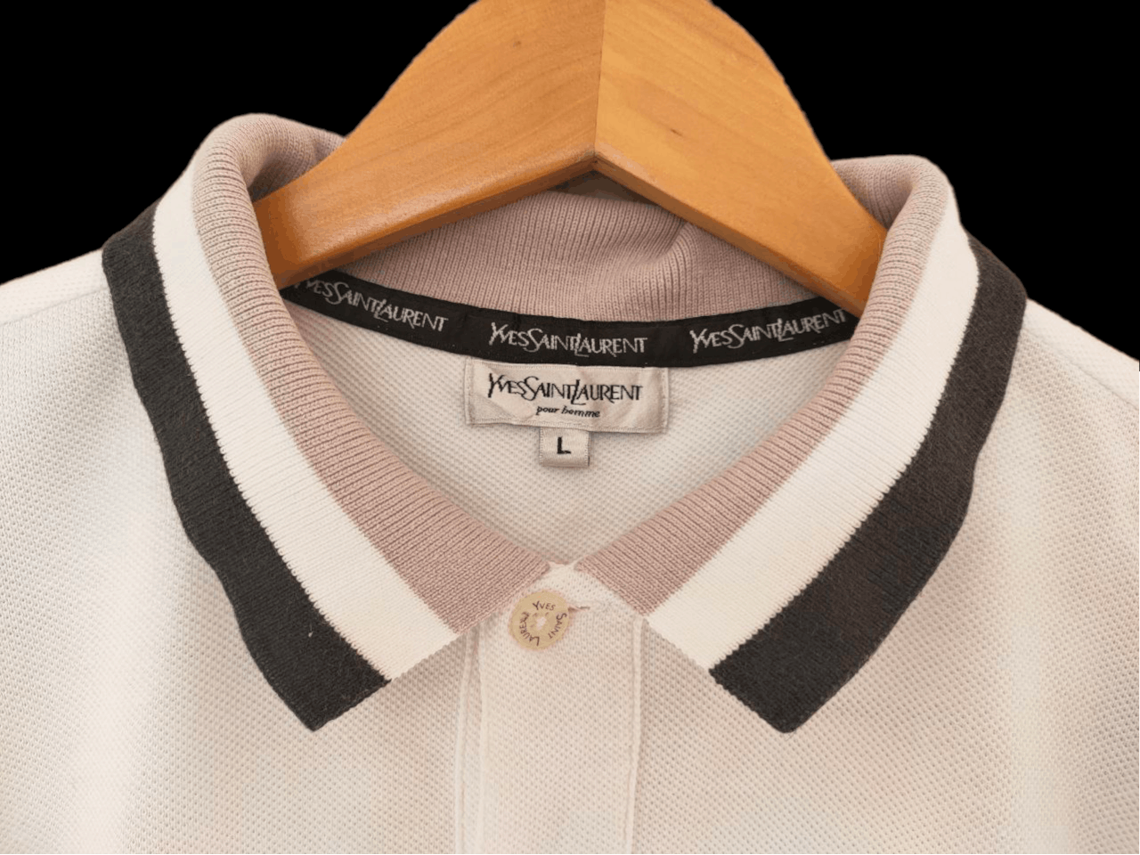 Yves Saint Laurent Vintage YSL Longsleeve Polo Size US L / EU 52-54 / 3 - 5 Thumbnail
