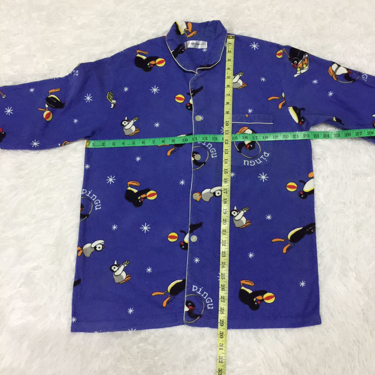 Anime × Japanese Brand Pingu cartoon printed button up sleepwear like shirt Size US M / EU 48-50 / 2 - 6 Thumbnail