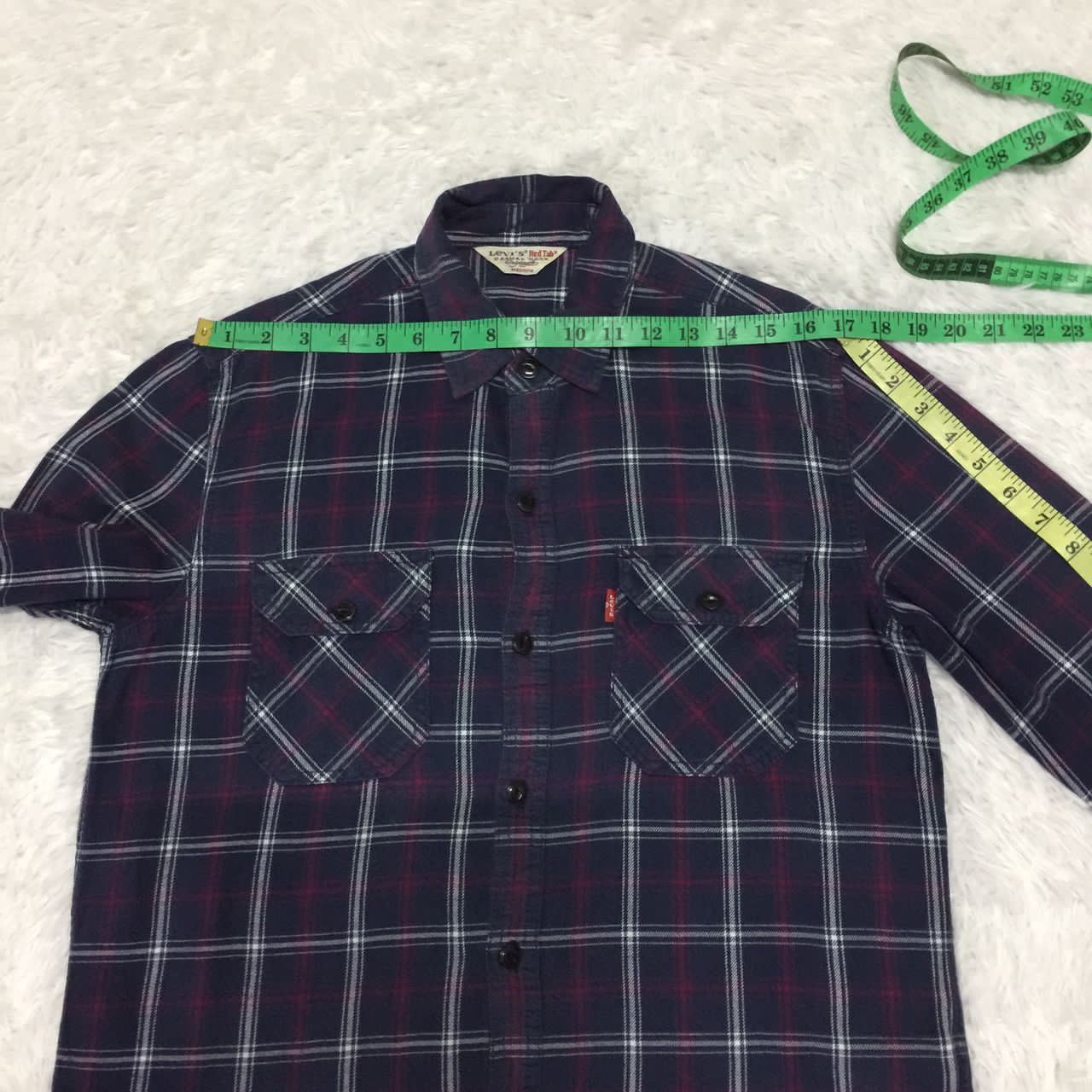 Flannel Levis Red Tab Flannel Button Up Jacket Shirt Size US M / EU 48-50 / 2 - 8 Thumbnail