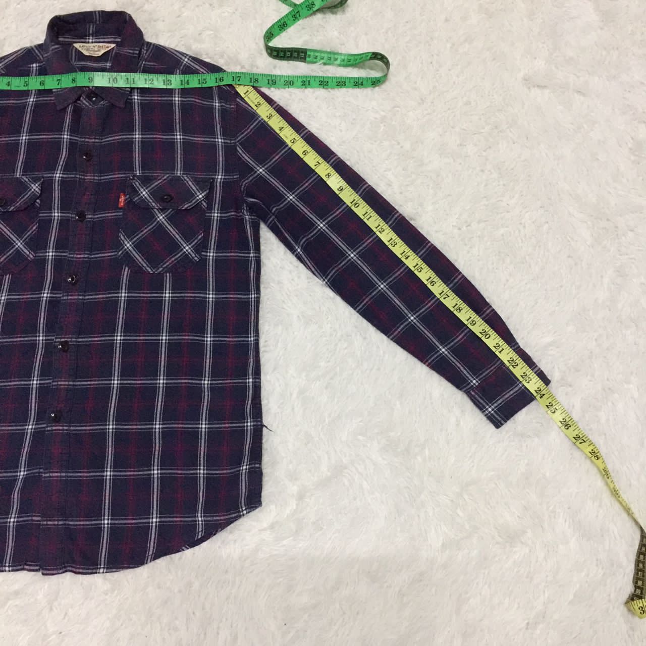 Flannel Levis Red Tab Flannel Button Up Jacket Shirt Size US M / EU 48-50 / 2 - 9 Thumbnail