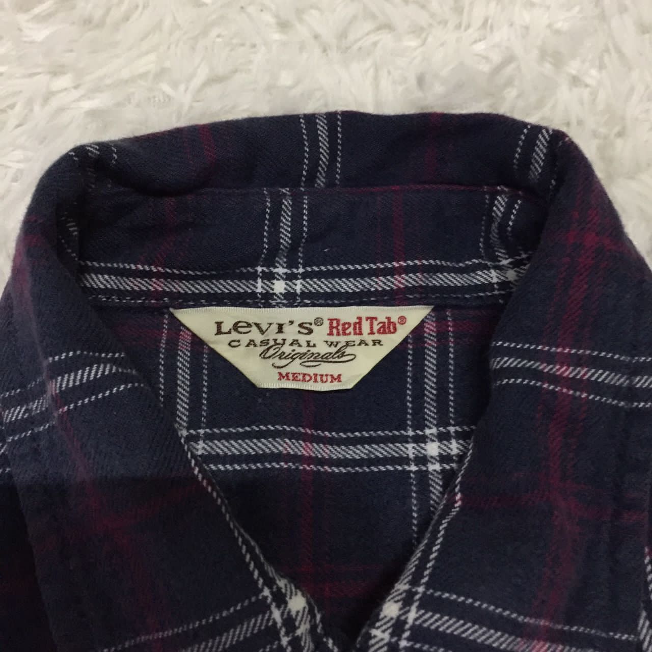 Flannel Levis Red Tab Flannel Button Up Jacket Shirt Size US M / EU 48-50 / 2 - 3 Thumbnail