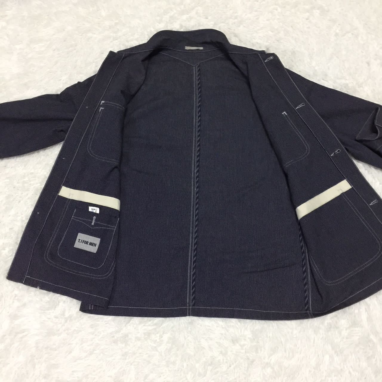 Japanese Brand Navy T.I for Men Jacket Size US XXL / EU 58 / 5 - 4 Thumbnail