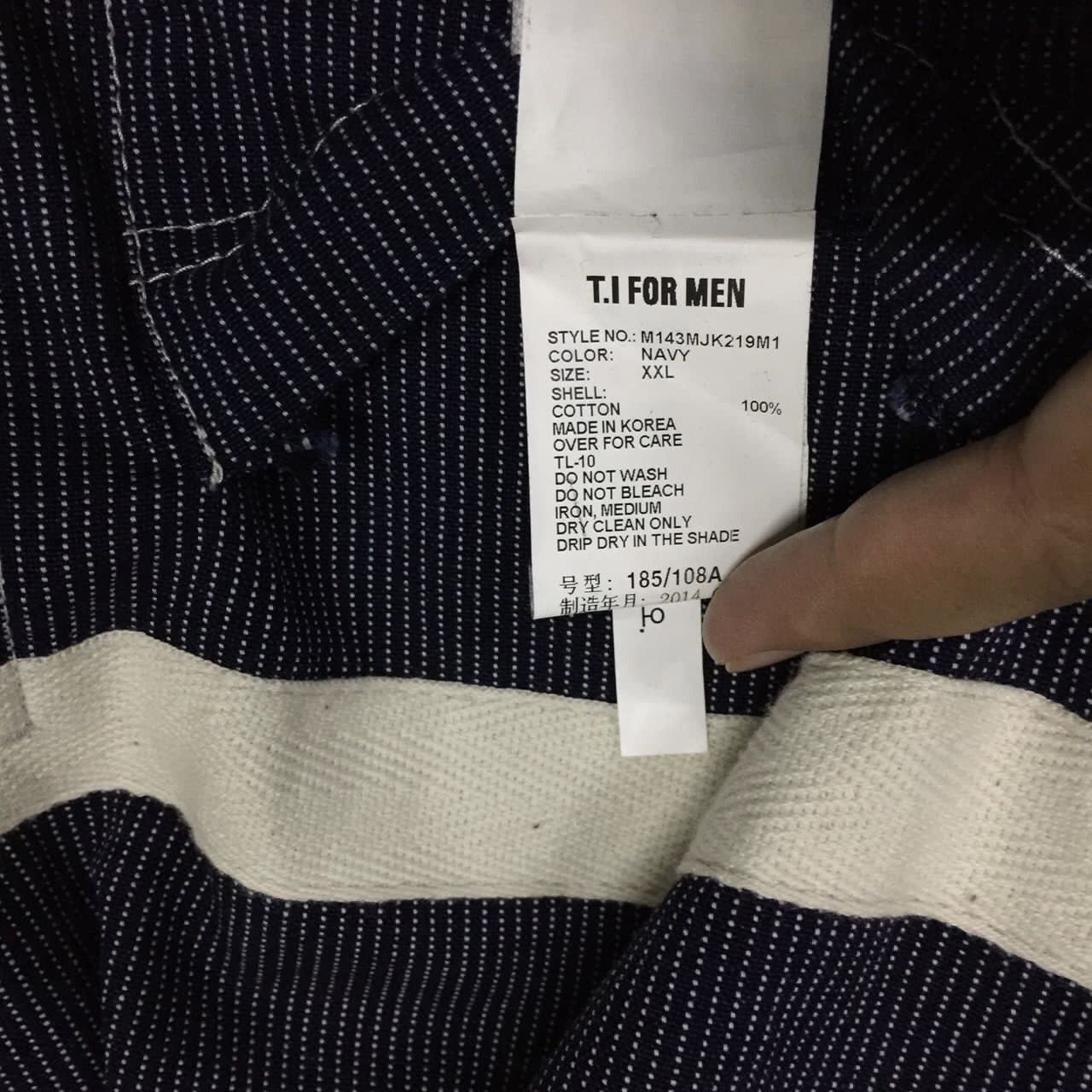 Japanese Brand Navy T.I for Men Jacket Size US XXL / EU 58 / 5 - 6 Thumbnail