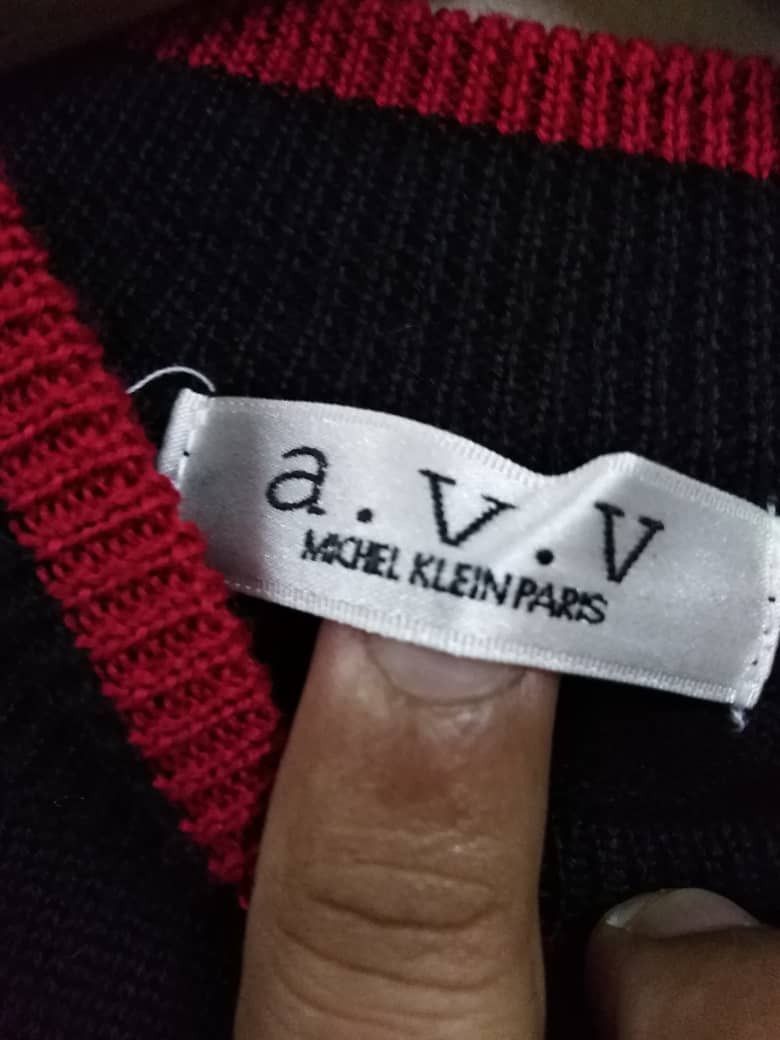 Michel Klein Michel Klein Paris X Japanese Brand a.v.v Black Knitwear Size US S / EU 44-46 / 1 - 4 Thumbnail