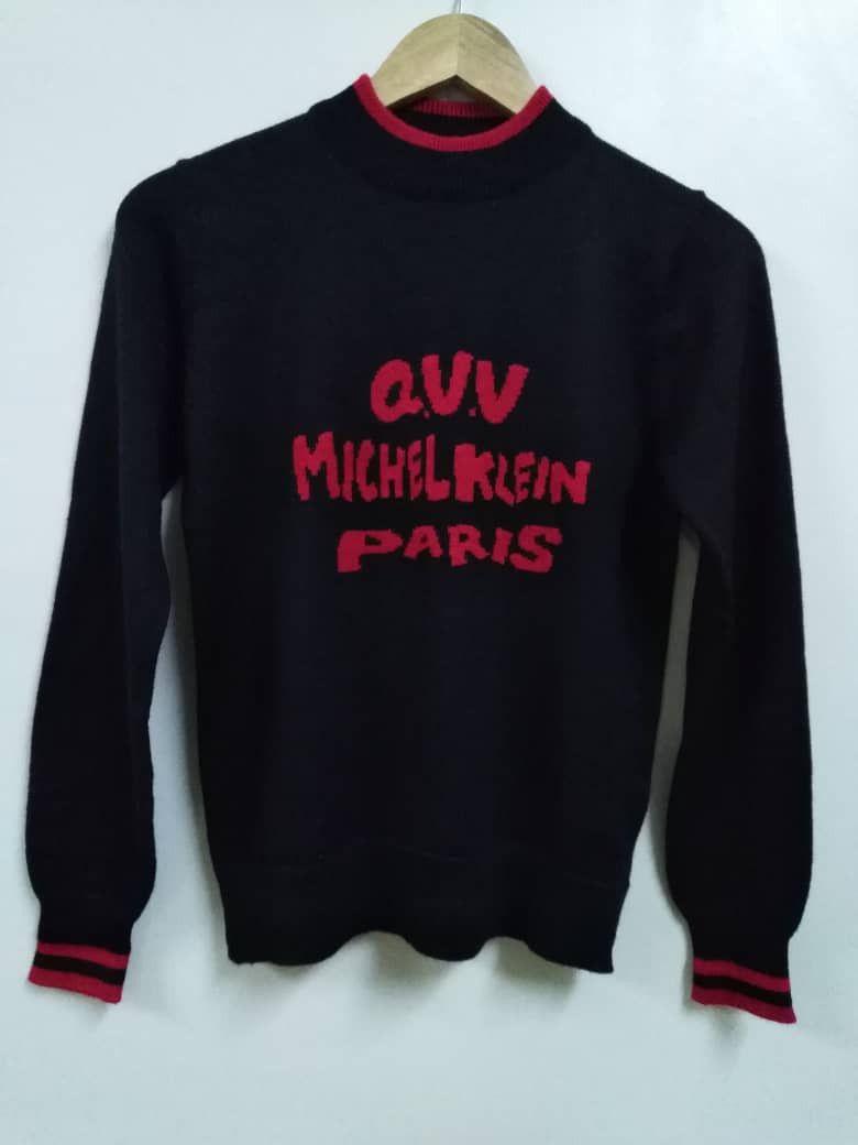 Michel Klein Michel Klein Paris X Japanese Brand a.v.v Black Knitwear Size US S / EU 44-46 / 1 - 1 Thumbnail
