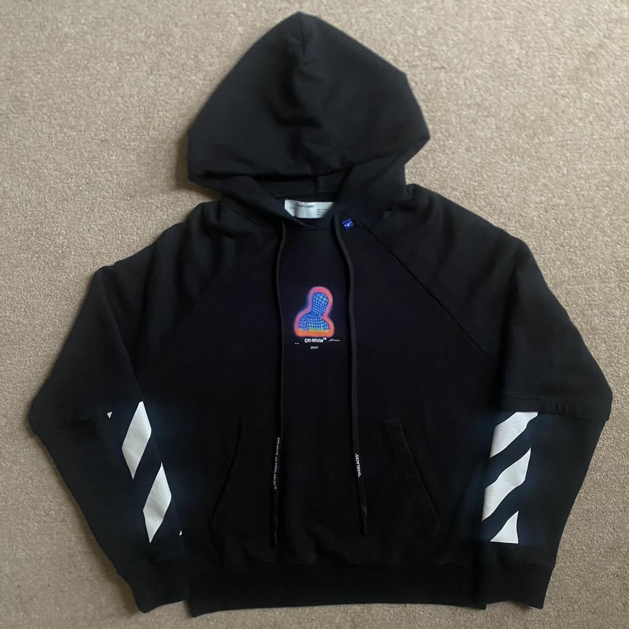image of Off White ‘Thermo Print’ Hoodie in Black, Men's (Size Small)